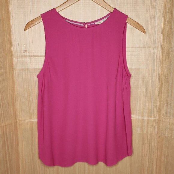 Boden Womens Barbie Pink Sleeveless Flowy Top 10 - Picture 1 of 6